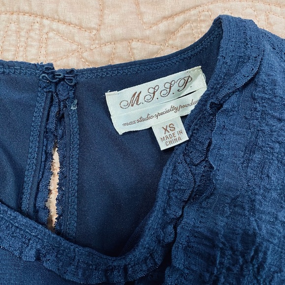 Max Studio navy bodycon dress, XS - Picture 4 of 7